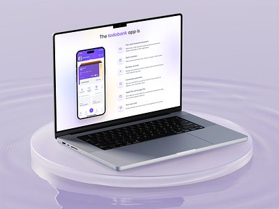 Landing Page | Fintech | Banking App adaptive banking app benefits credit card finance fintech gradient homapage inter interface landing main page mockup product purple responsive ui ux violet website