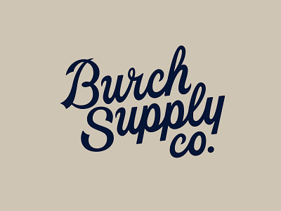 Burch Supply Co Heritage Script bbq design handlettering handtype hashtaglettering lettering process vectormachine