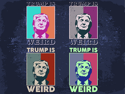 Trump Is Weird 3d animation branding graphic design harris kamala logo motion graphics trump ui usa