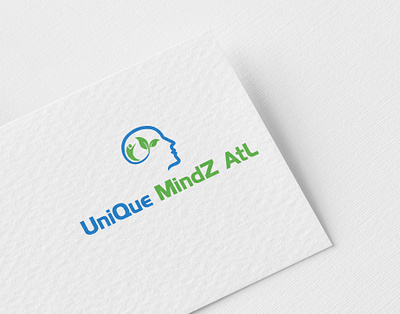 Unique Mindz Atl Logo Design company logo design graphic design graphicdesign illustration letterlogo logo design logo design branding logodesign ui