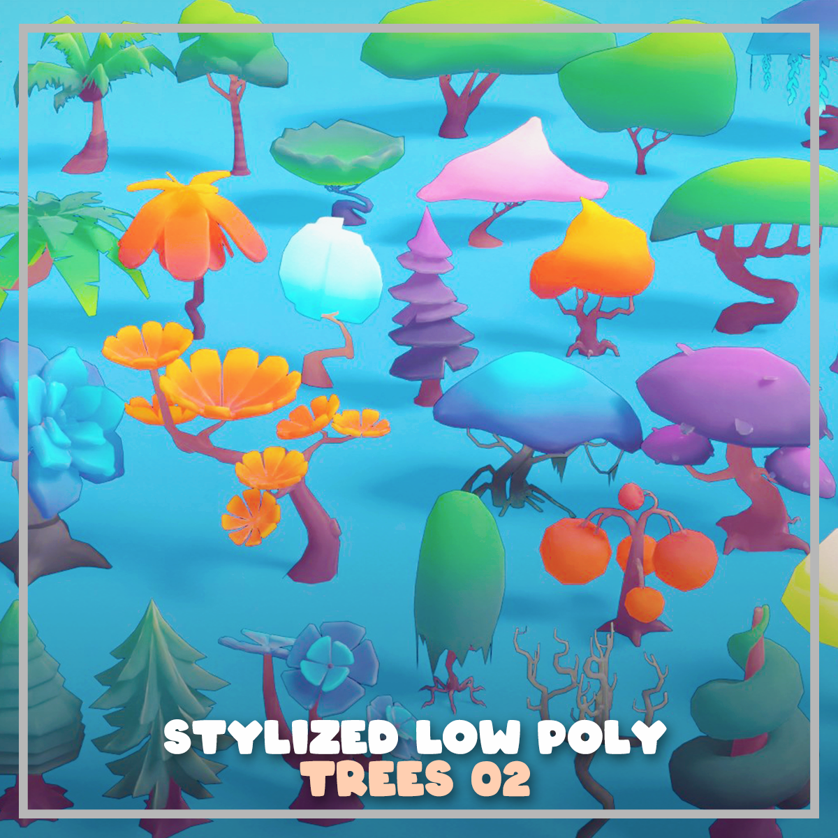 Stylized Low Poly Trees 02 3d 3dmodeling b3d blender blender3d cartoon illustration low poly lowpoly trees