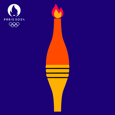 Olympic Torch game illustration ilustración jhonny núñez olympic torch