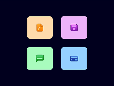 Gradient Icons 2d app desktop gradient icon icon design mobile ui