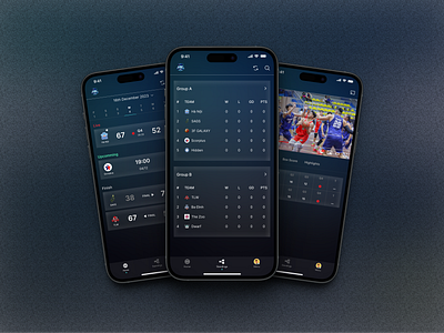 Scoreboard Application graphic design ui