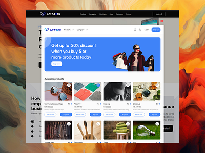 Lyncs Web Widget e commerce fintech food app food delivery food ui pay bills receipt ui saas ui design web design web widget website widget