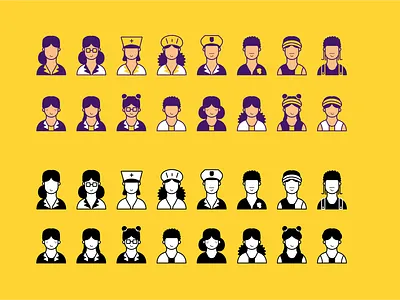 Teachers and Students Icons brand desktop education icon design icons illustration logo mobile school ui web