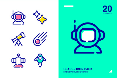 Space - Icon Pack app astronaut development graphic design icon interface space ui