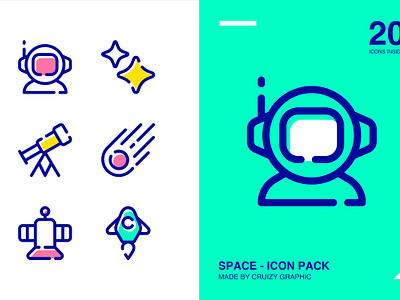 Space - Icon Pack app astronaut development graphic design icon interface space ui