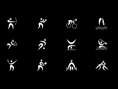 Olympic Pictograms african brand design games icon icons illustration olympics sports