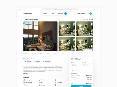 Warehouse - Apartment Listing design graphic design ui ui design ux ux design