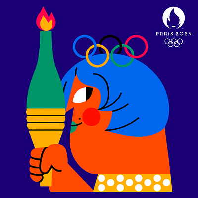 Paris 2024 games illustration ilustración jhonny núñez olympic paris