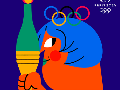 Paris 2024 games illustration ilustración jhonny núñez olympic paris