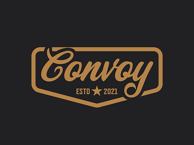 Convoy branding lettering logo niche nymbus nymbus labs truck drivers trucking visual identity