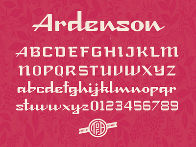 Ardenson font design design font fonts graphic design retro script typography
