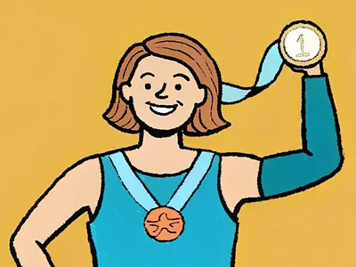 Count the medal's branding design graphic design illustration ui vector