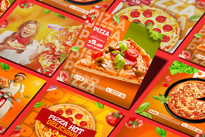 pizza social media design.. food food post design instagram post pizza post design resturant post design resturent ads social media social media ads social media post