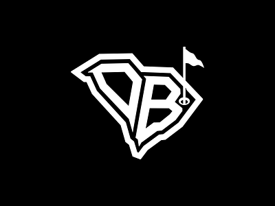 DB South Carolina Logo b branding d flag golf hand lettering logo monogram south carolina