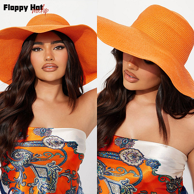 Floppy Hat Mockup apparel clothes design download fashion floppy hat mockup psd template