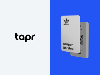 Branding for Tapr. Digital business card basov black card brand branding card designbusiness digital business card digitalcard graphic design gray card logo minimal minimalistic netherlands style tapr template usa vcard white card