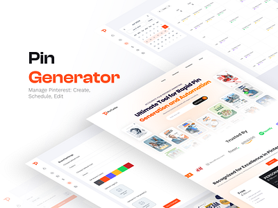 Pin Generator Website image search marketing pin generate ui uiux ux website