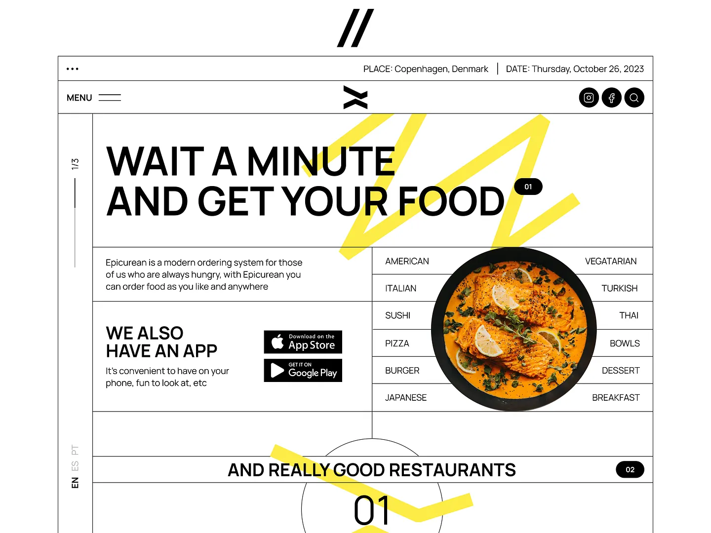 Innovative Food Delivery Website Design for Modern Users