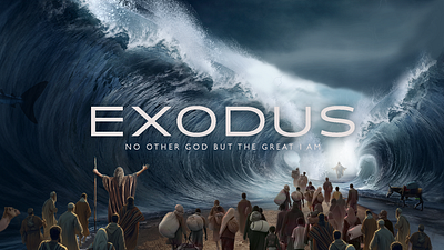 Exodus Sermon Series bible church epic exodus graphic design poster series sermon