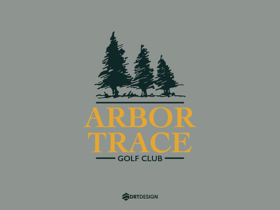 Arbor Trace Logo branding design golf graphic design logo trees vector