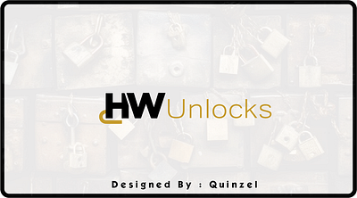 HW Unlocks Logo graphic design logo