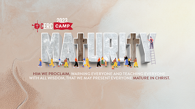 CERC Camp 2023: Maturity bible camp church illustration type vector