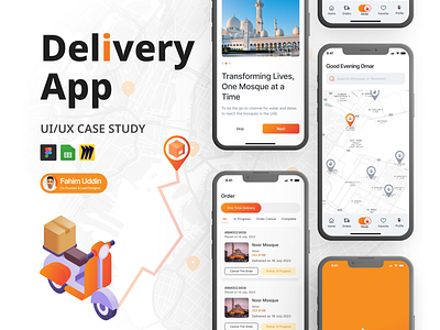 Delivery App service app design delivery app modern app new design trendy design ui design