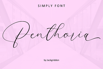Penthoria | Handwritten Font branding design fashion font graphic design illustration logo logotype penthoria script typeface wedding
