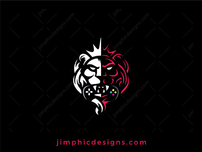 Gaming Lion Logo branding controller design gaming graphic design lion lion logo logo logo design vector