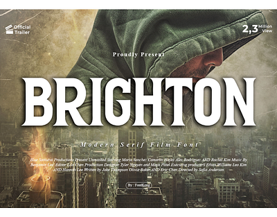 Brighton Modern Serif Film Font branding design font graphic design handwritten illustration italic logo logotype motion graphics script typeface