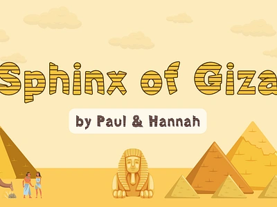 Sphinx of Giza font cartoon creative cute font font design font style fontpack fonts graphic design handwriting handwritten lettering modern motion graphics pharaohs pyramids script sphinx