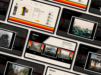 Rolls - Webshop for analog film rolls ui ux website