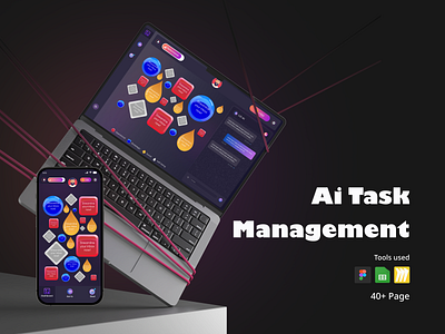 Ai Task Management App & Dashboard activity planner management management app planner app planning app productive app project project app project management app schedule app task app task list task management team work app ui design uiux