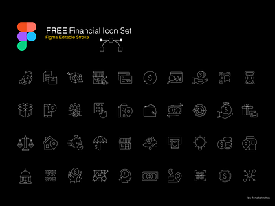 Free Figma Editable Financial Icon Set branding design design process design technique graphic design icon iconography illustration inspiration ui visual design