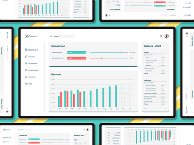 Countin - Accounting application ui ux webdesign website