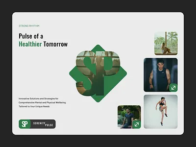 Serenity Pulse - Homepage Hero design graphic design web design