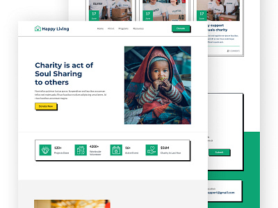 Charity Donation User Interface charity charity website donation neubrutalism newtrends trends2024 uiux uiux2024