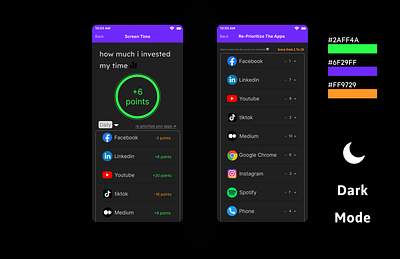 DailyUi 007 - Screen time Setting app dailyui dailyui 007 design screentime ui