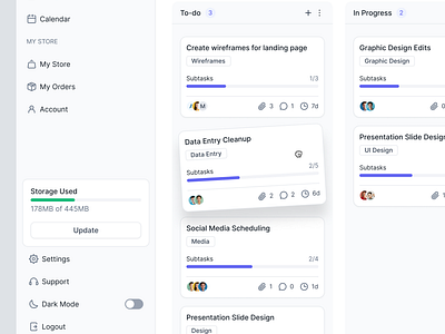 Kanban board UI board board ui design kanban kanban design kanban ui ui design ux design web design workspace workspace ui