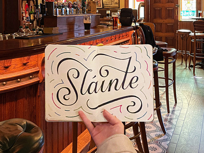 Slainte, Ireland hand lettering illustration lettering sketchbook travel