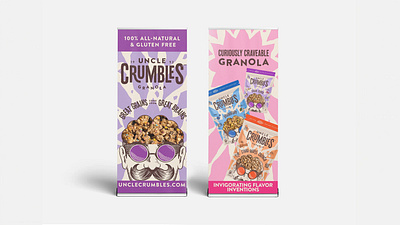 Uncle Crumbles Branded Banner Stands banner stand branding graphic design promotion trade show