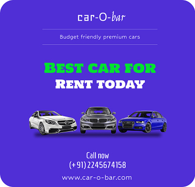 Premium Car Rent Facebook add 3d add animation branding car facebook graphic design insta logo motion graphics rent ui