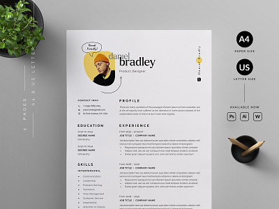 Resume/CV by Reuix Studio on Dribbble