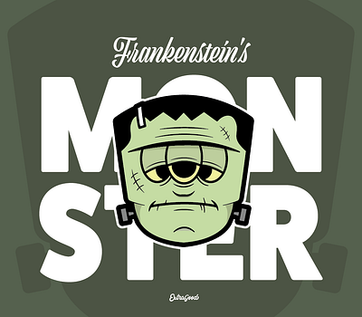 Franky branding character design frankenstein graphic design illustration mascot monster vector
