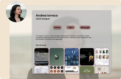 Dailyui #006 User Profile 006 dailyui figma profilepage ui web