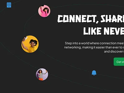 ChatMe Social App Hero Section hero section design landing page design social app social media ui design uiux web design web social app website design