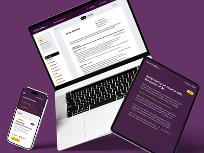TalentNova: AI-Powered Resume Builder design jobs justice impacted talent resume talent ui ux